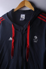 Vintage Adidas Zipper Hoodie Cotton