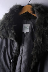 Vintage Crocodile Womens Fur Jacket Polyester