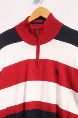 Vintage U.S. Polo Assn Quarter Zipper Sweater