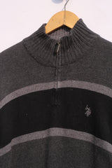 Vintage U.S. Polo Assn Quarter Zipper Sweater