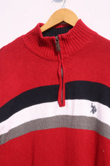Vintage U.S. Polo Assn Quarter Zipper Sweater