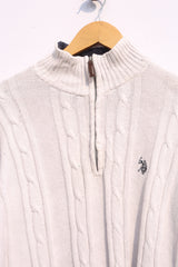 Vintage U.S. Polo Assn Quarter Zipper Sweater