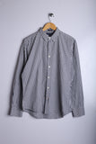 Vintage Tommy Hilfiger Shirt Black/White Checkred - Cotton