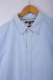 Vintage 90's Tommy Hilfiger Button Down Shirt Sky Blue - Cotton