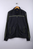 Vintage 90's Fashion Track Jacket Black - Polyester