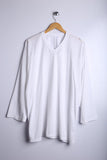 Vintage Sports Jersey White - Knit Polyester