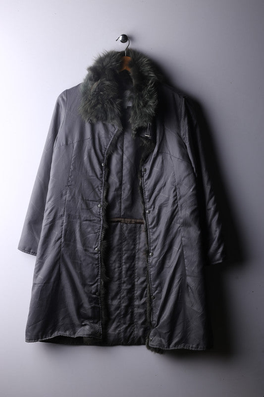 Vintage Crocodile Womens Fur Jacket Polyester