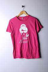 Vintage 90's Team Braut Tee Pink - Cotton