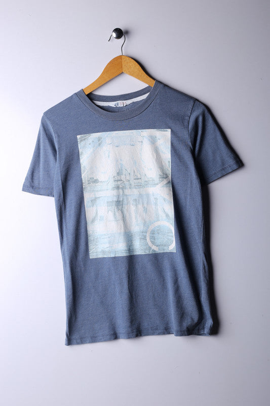 Vintage 90's H&M Tee Blue - Cotton