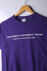 Vintage 90's Concordia Uni Tee Purple - Cotton