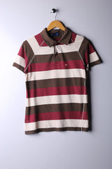 Vintage 90's Dickies Polo Tee Red/Brown - Cotton