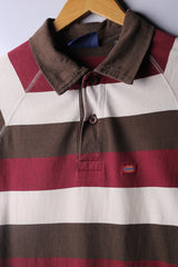 Vintage 90's Dickies Polo Tee Red/Brown - Cotton