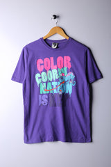 Vintage 90's Graphic Tee Purple - Cotton