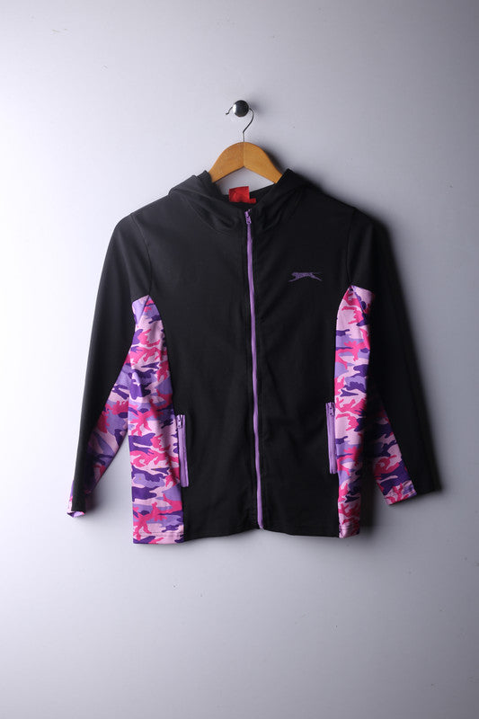 Vintage Slazenger Zipper Hoodie Polyester