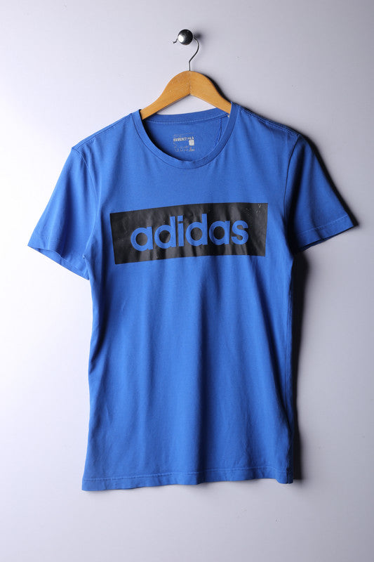 Vintage 90's Adidas Tee Blue - Polyester