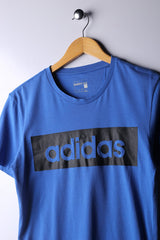 Vintage 90's Adidas Tee Blue - Polyester