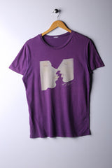 Vintage 90's Graphic Tee Purple - Cotton