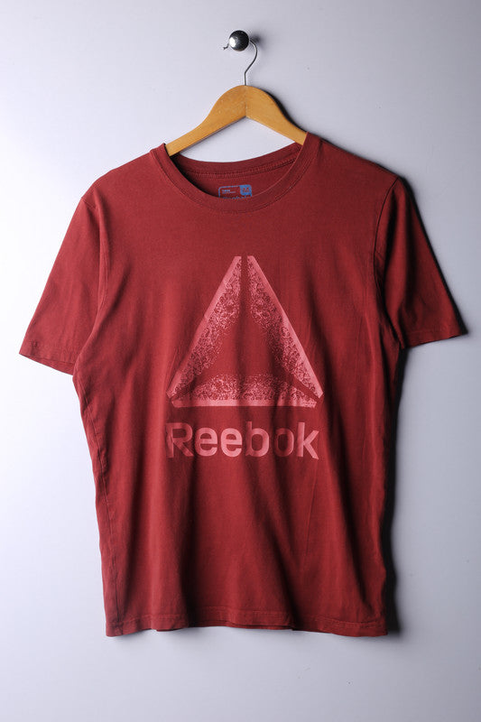 Vintage 90's Reebok Tee Maroon - Cotton