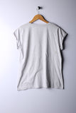 Vintage 90's Graphic Moon Shirt Grey - Cotton