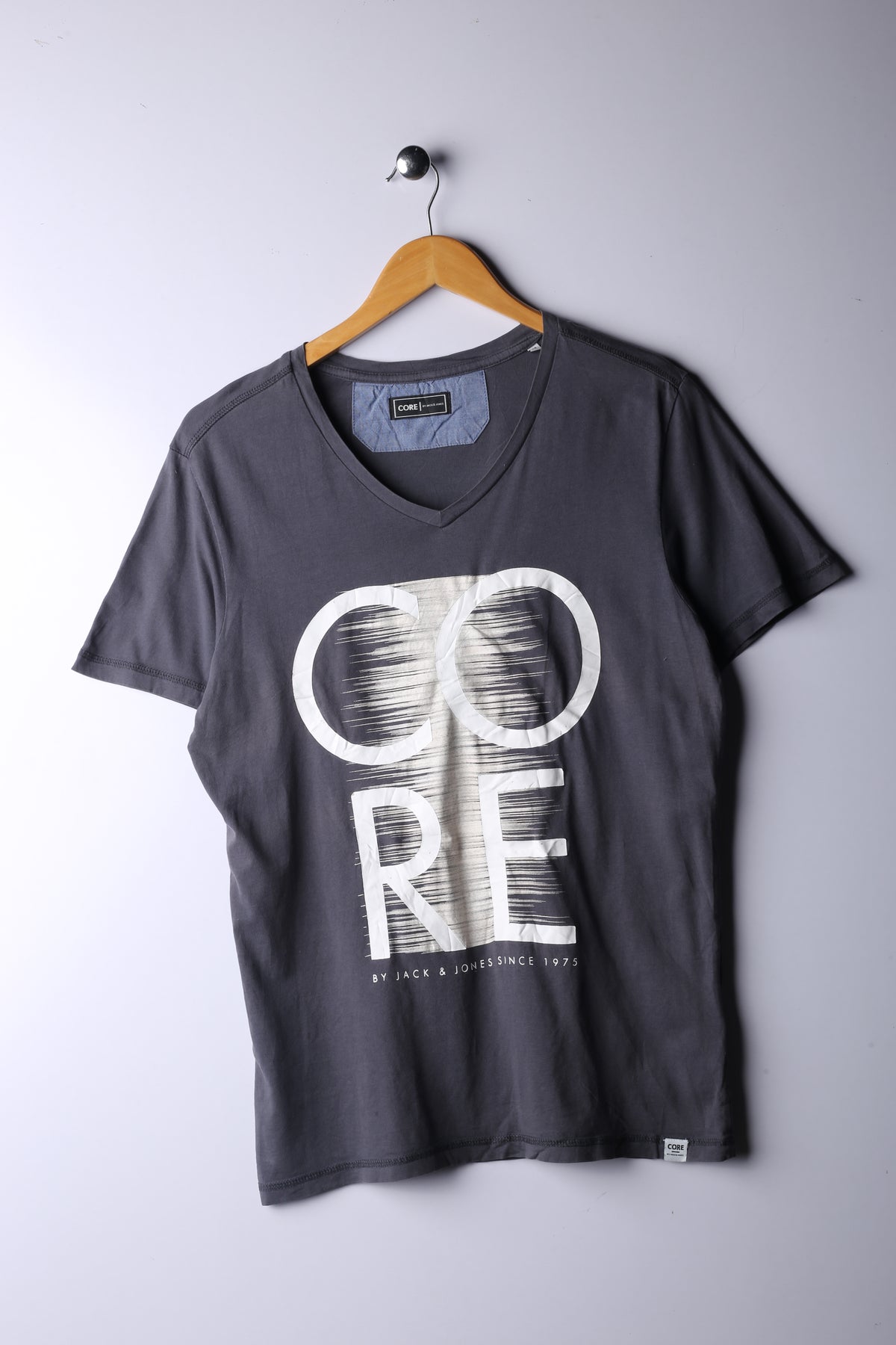 Vintage 90's Jack & Jones Tee Grey - Cotton