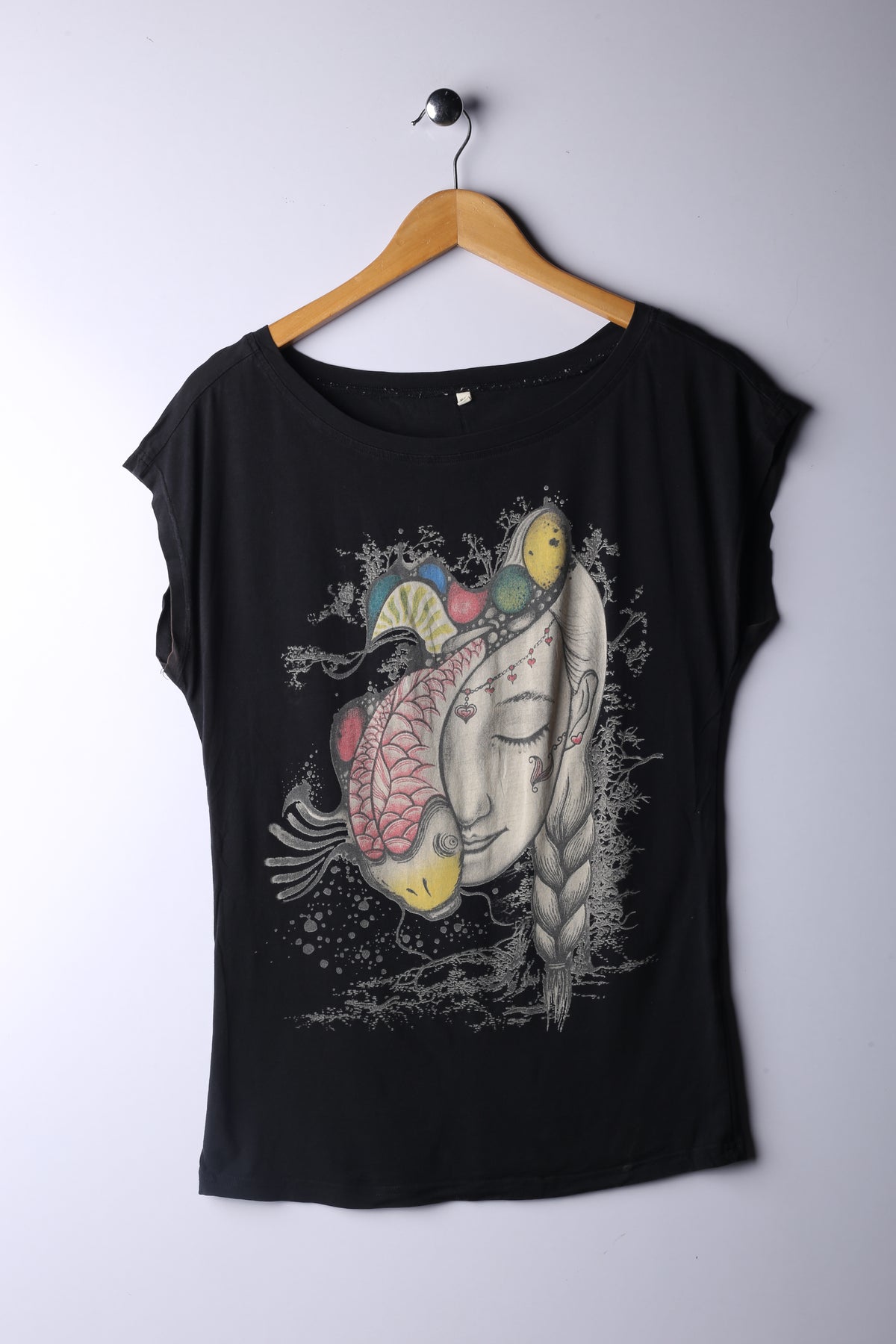 Vintage 90's Graphic Tee Black - Cotton