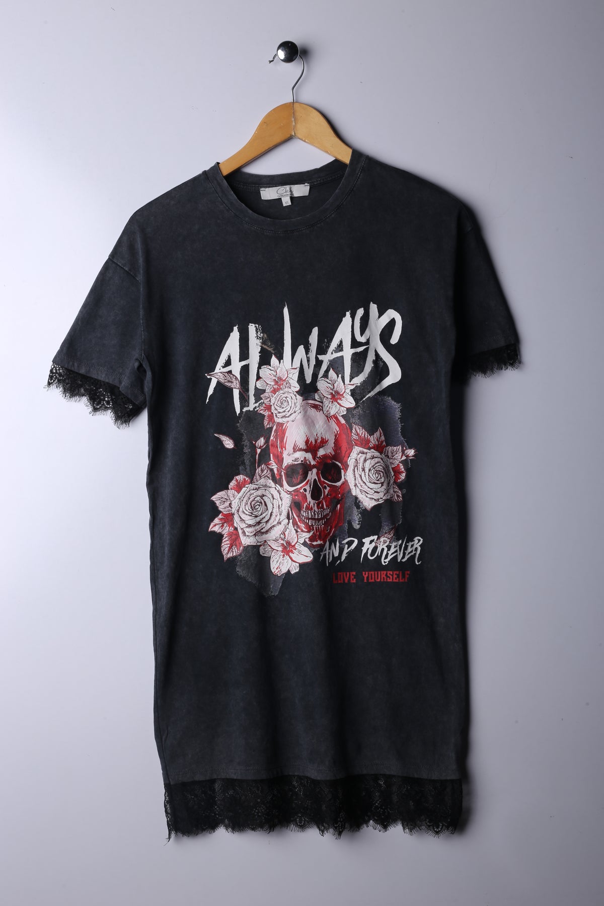 Vintage 90's Always & Forever Tee Black - Cotton