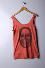 Vintage 90's Womens Dress Orange - Cotton