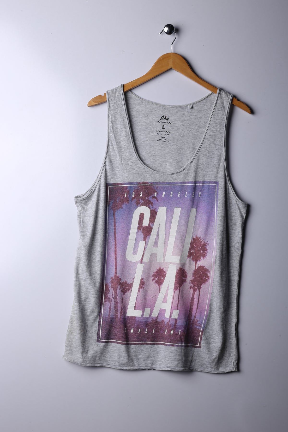 Vintage 90's Cali Los Angelese Tee Grey - Cotton