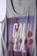 Vintage 90's Cali Los Angelese Tee Grey - Cotton