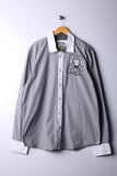 Vintage 90's Camp David USA Shirt White/Grey   -Cotton