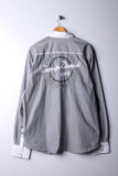 Vintage 90's Camp David USA Shirt White/Grey   -Cotton