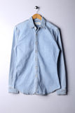 Vintage 90's TOPMAN Button Down Denim Shirt   -Cotton