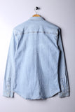 Vintage 90's TOPMAN Button Down Denim Shirt   -Cotton