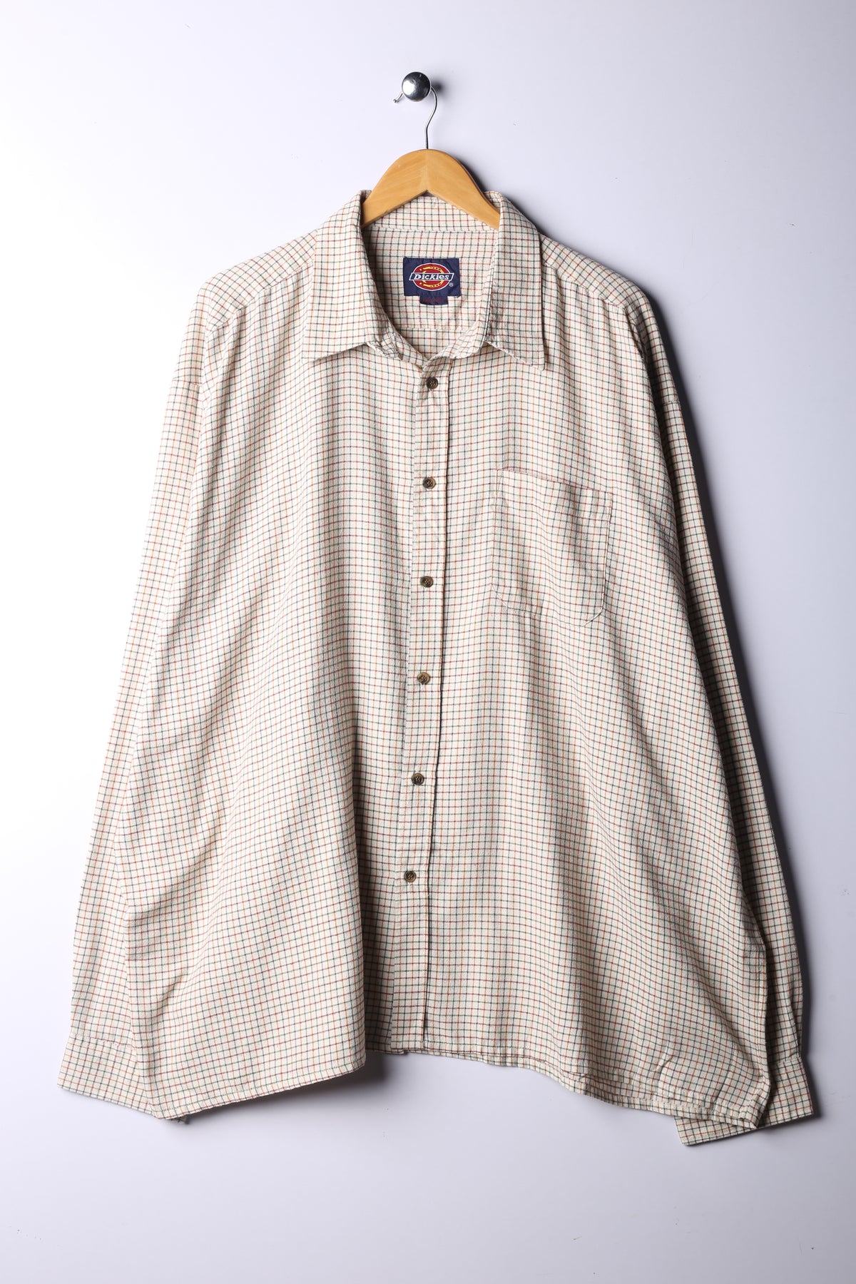 Vintage 90's Dickies Shirt Striped   -Cotton