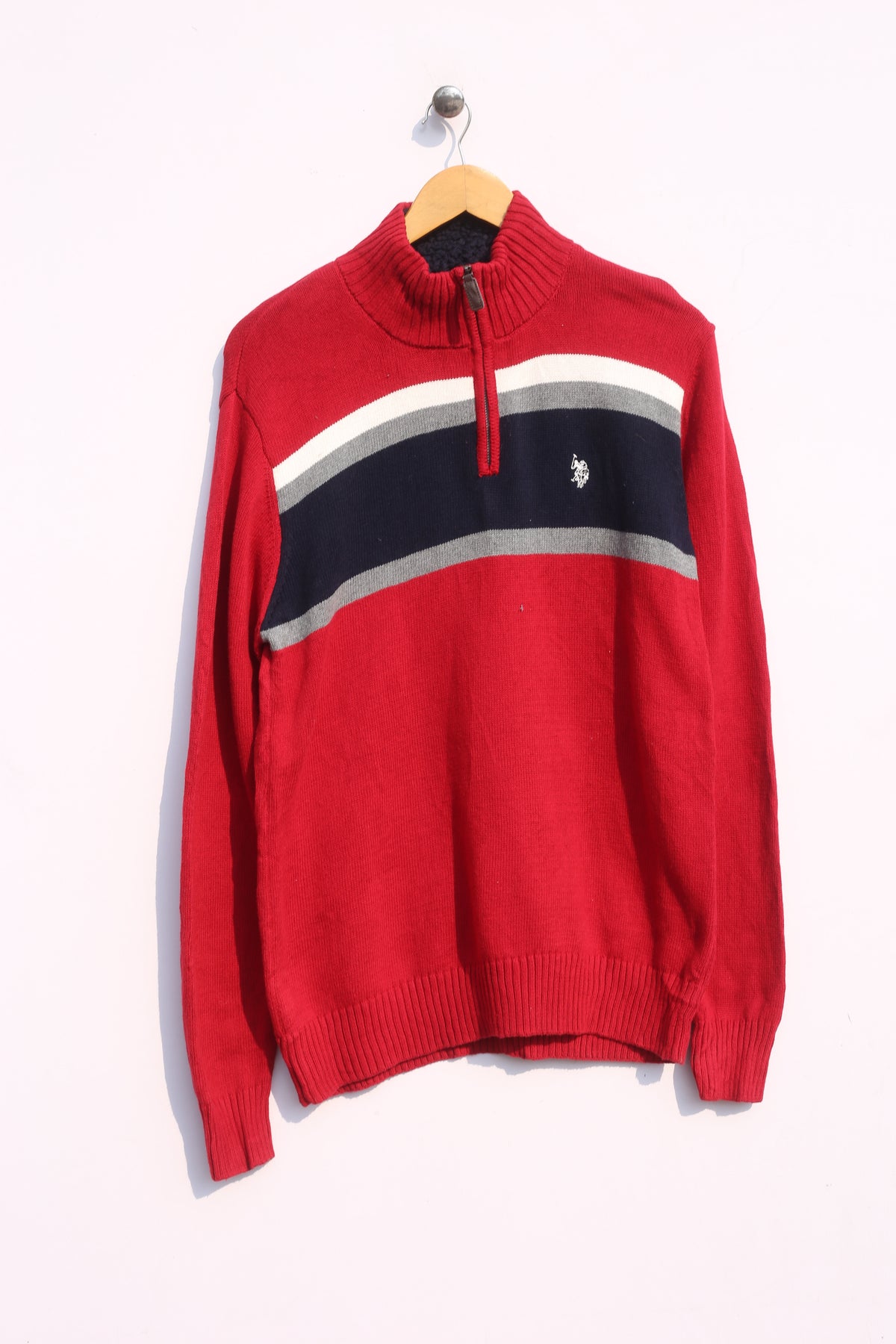 Vintage U.S. Polo Assn Quarter Zipper Sweater