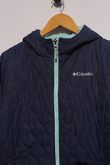 Vintage Columbia Puffer Hoodie-Polyester