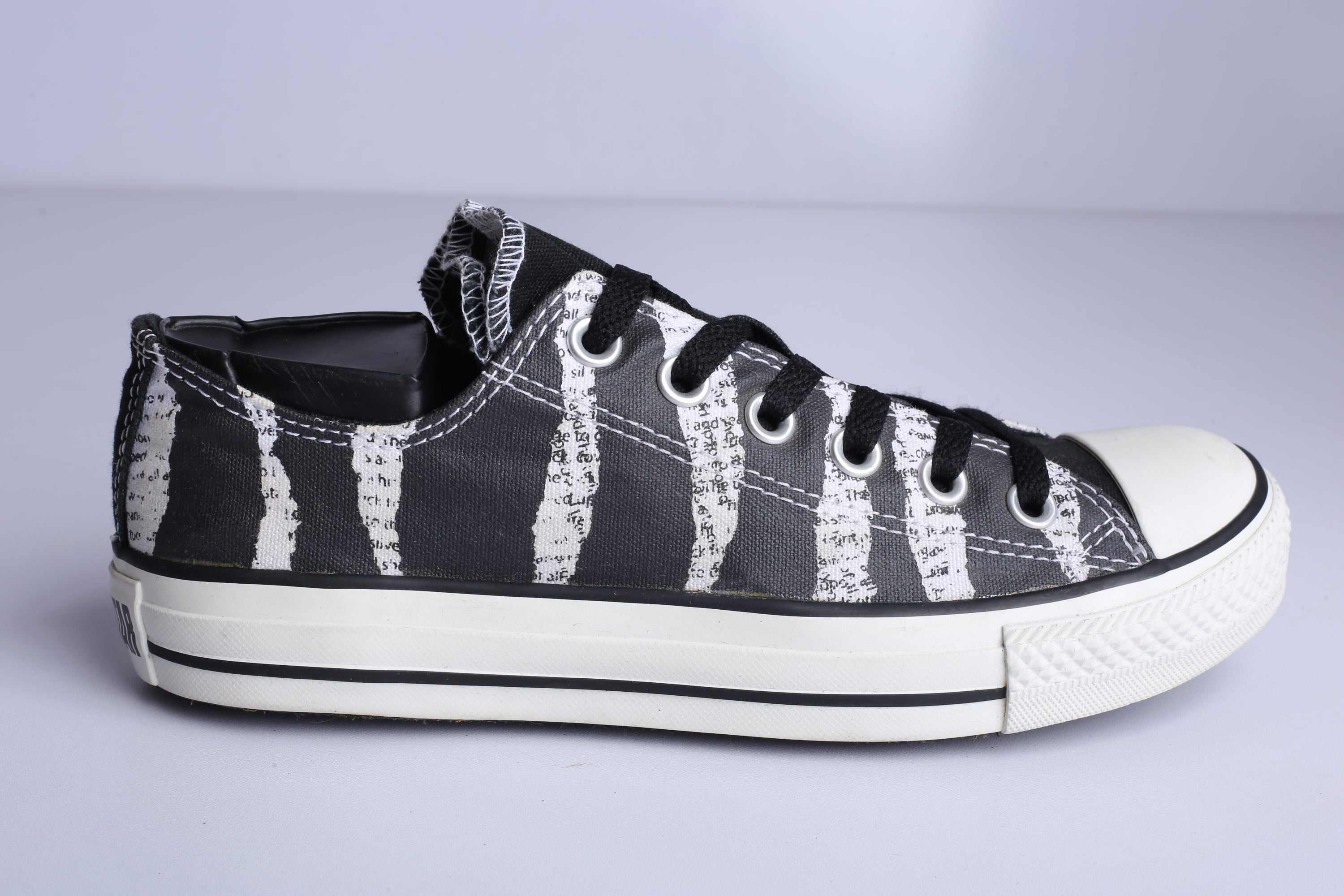 Chuck Taylor All Star Low Black Zebra Print  Sneaker - (Condition Premium*)