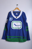 Vintage 90's NHL Canucks Jersey Blue - Knit Polyester