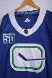 Vintage 90's NHL Canucks Jersey Blue - Knit Polyester