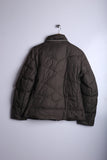 Vintage 90's Napapijri Puffer Jacket Brown - Polyester
