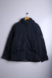 Vintage 90's Nautica Puffer Jacket Navy - Polyester