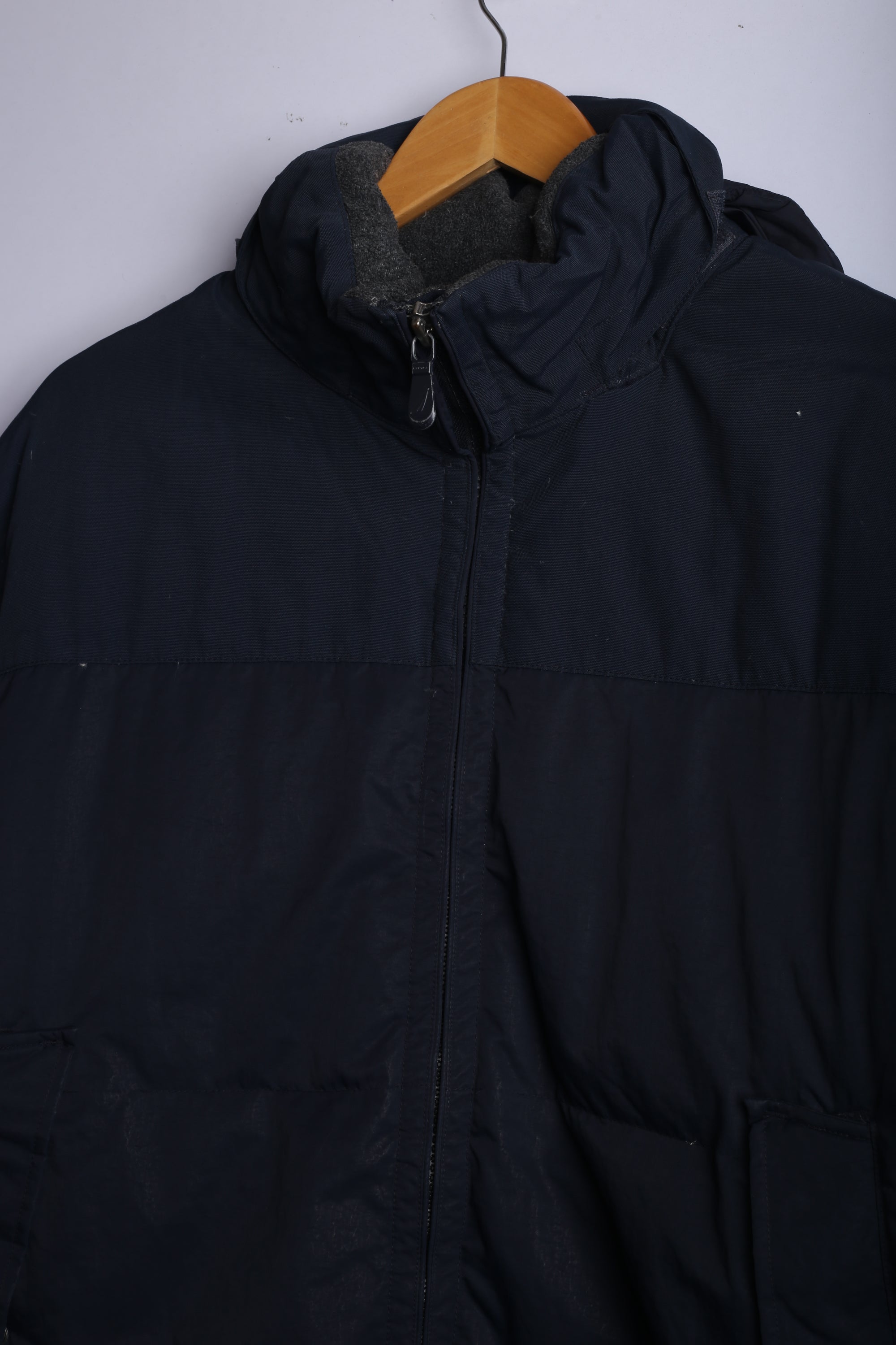 Vintage 90's Nautica Puffer Jacket Navy - Polyester
