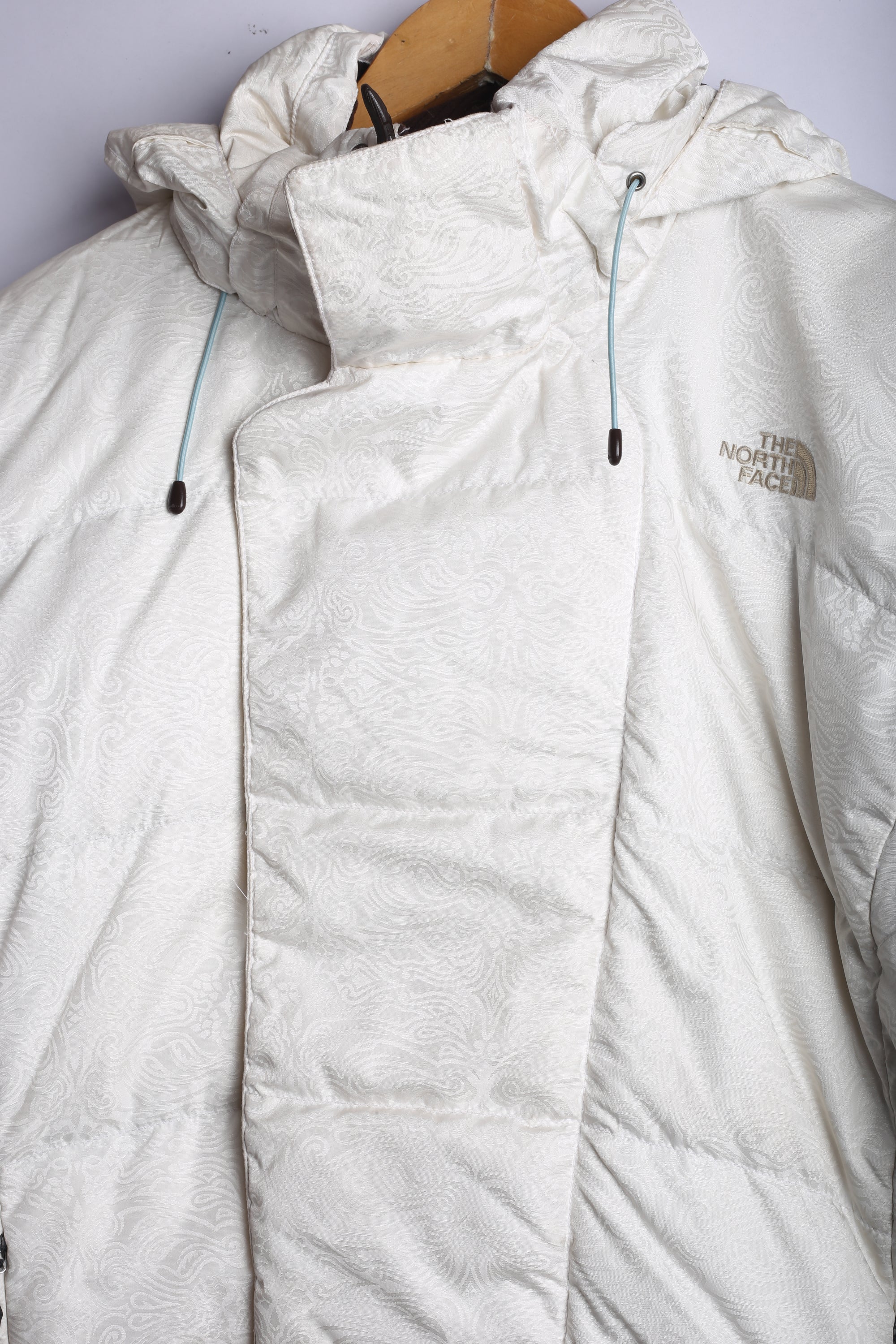 Vintage 90's The North Face Puffer Jacket White - Polyester Womens