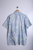 Vintage Hawaiin Shirt Sky Blue - Cotton