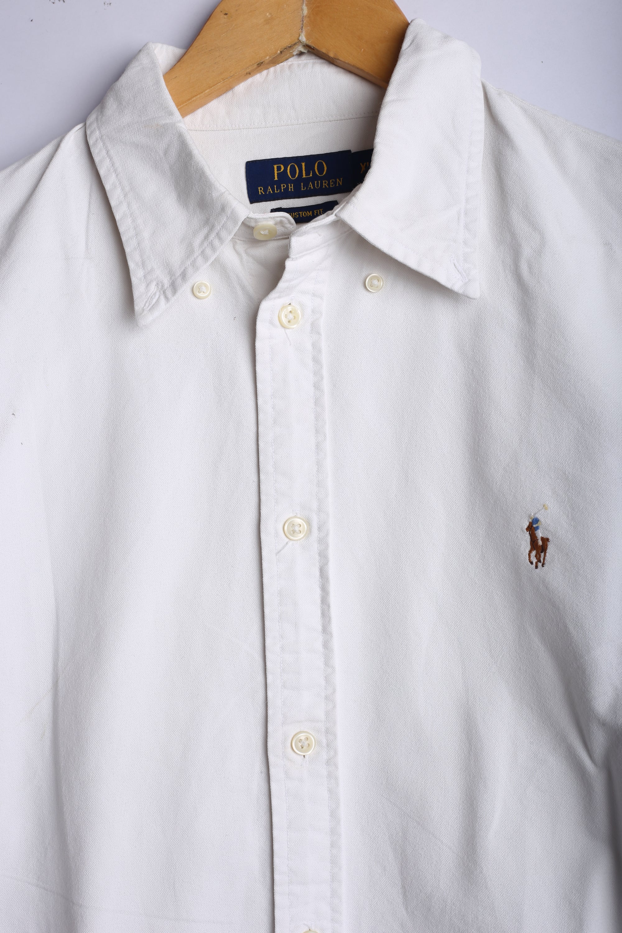 Vintage Ralph Lauren Button Down Shirt White - Cotton