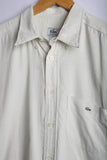 Vintage Lacoste Half Sleeve Button Down Shirt White - Cotton