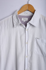 Vintage Pepe Jeans Half Sleeve Shirt White - Cotton