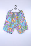 Vintage Hawaiin Shorts Checkered Print