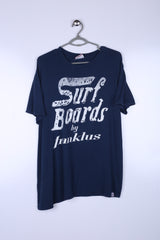 Vintage Surfboards Graphic Tee Navy Medium