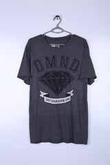 Vintage Diamond Graphic Tee Grey Medium